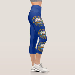 Leggings Capri Drapeau de l'État du New Hampshire