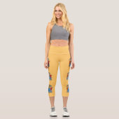 Leggings Capri Drapeau de l'État du New Jersey (Recto)