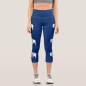 Leggings Capri Drapeau de l'État du Wyoming (Recto)