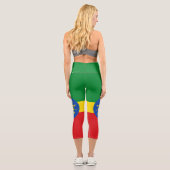 Leggings Capri Drapeau de l'Éthiopie (Verso)