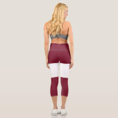 Leggings Capri Drapeau de Lettonie (Verso)