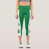 Leggings Capri Drapeau de l'île Norfolk (Recto)