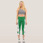 Leggings Capri Drapeau de l'île Norfolk (Recto)