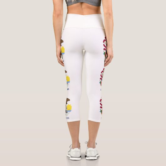 Leggings Capri Drapeau de l'Illinois (Verso)