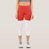Leggings Capri Drapeau de l'Indonésie (Recto)