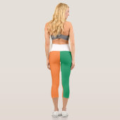 Leggings Capri Drapeau de l'Irlande (Verso)