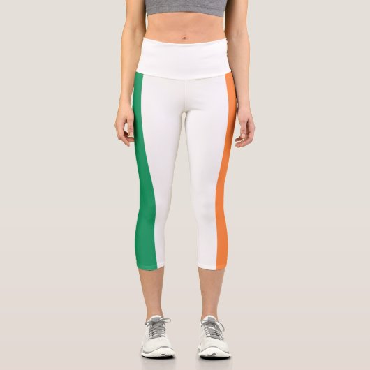 Leggings Capri Drapeau de l'Irlande (Recto)