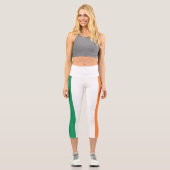 Leggings Capri Drapeau de l'Irlande (Recto)
