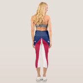 Leggings Capri Drapeau de l'Ohio (Verso)