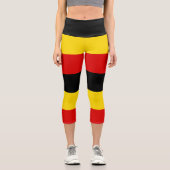 Leggings Capri Drapeau de l'Ouganda (Recto)