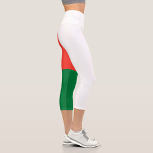 Leggings Capri Drapeau de Madagascar