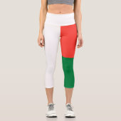 Leggings Capri Drapeau de Madagascar (Recto)