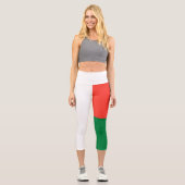 Leggings Capri Drapeau de Madagascar (Recto)