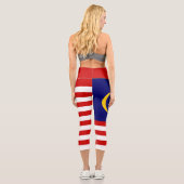 Leggings Capri Drapeau de Malaisie (Verso)