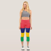 Leggings Capri Drapeau de Maurice (Recto)