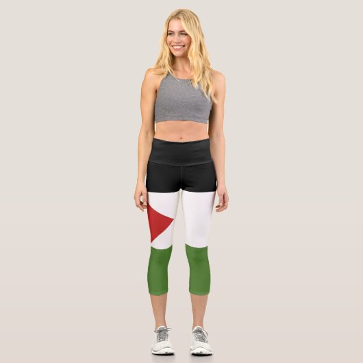 Leggings Capri Drapeau de Palestine (Recto)