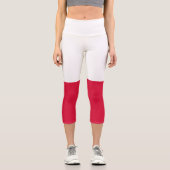 Leggings Capri Drapeau de Pologne (Recto)