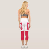 Leggings Capri Drapeau de Pologne (Verso)