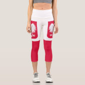 Leggings Capri Drapeau de Pologne (Recto)