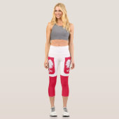 Leggings Capri Drapeau de Pologne (Recto)