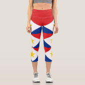 Leggings Capri Drapeau de Saba (Recto)