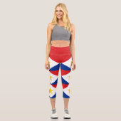 Leggings Capri Drapeau de Saba (Recto)