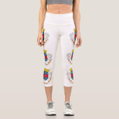 Leggings Capri Drapeau de Saint-Barthélemy (Recto)