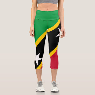 Leggings Capri Drapeau de Saint-Christophe-et-Niévès