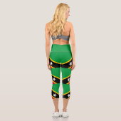 Leggings Capri Drapeau de Saint-Kitts-et-Nevis (Verso)