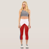 Leggings Capri Drapeau de Saint-Martin (Recto)