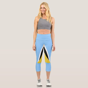Leggings Capri Drapeau de Sainte-Lucie