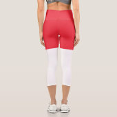 Leggings Capri Drapeau de Singapour (Verso)