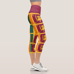 Leggings Capri Drapeau de Sri Lanka