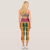 Leggings Capri Drapeau de Sri Lanka (Verso)