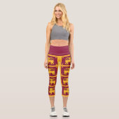 Leggings Capri Drapeau de Sri Lanka (Recto)