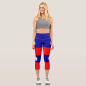 Leggings Capri Drapeau de Taïwan (Recto)