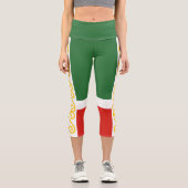 Leggings Capri Drapeau de Tchétchénie (Recto)