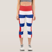 Leggings Capri Drapeau des Antilles Pays-Bas (Recto)