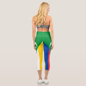 Leggings Capri Drapeau des Comores (Verso)