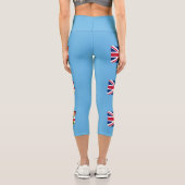 Leggings Capri Drapeau des Fidji (Verso)