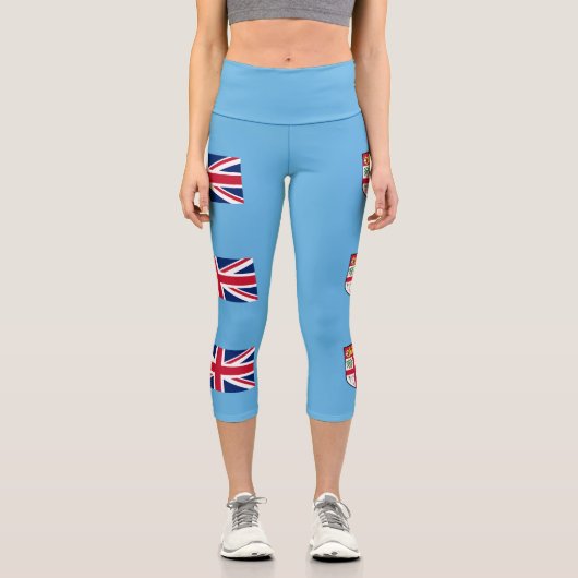 Leggings Capri Drapeau des Fidji (Recto)