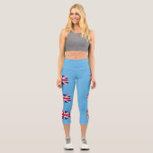 Leggings Capri Drapeau des Fidji (Recto)