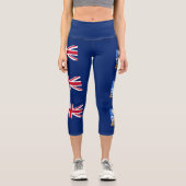 Leggings Capri Drapeau des îles Falkland (Recto)
