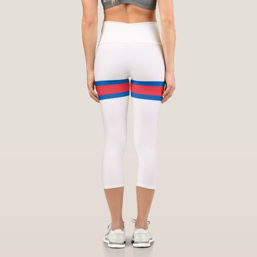 Leggings Capri Drapeau des îles Féroé (Verso)