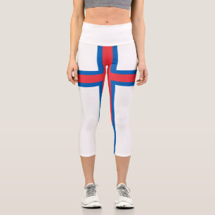 Leggings Capri Drapeau des îles Féroé