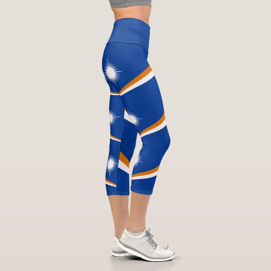 Leggings Capri Drapeau des Îles Marshall (Droite)