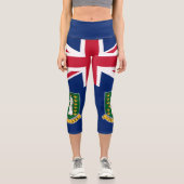 Leggings Capri Drapeau des îles Vierges britanniques (Recto)