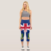 Leggings Capri Drapeau des îles Vierges britanniques (Recto)
