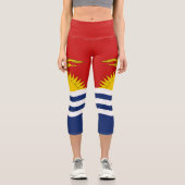 Leggings Capri Drapeau des Kiribati (Recto)