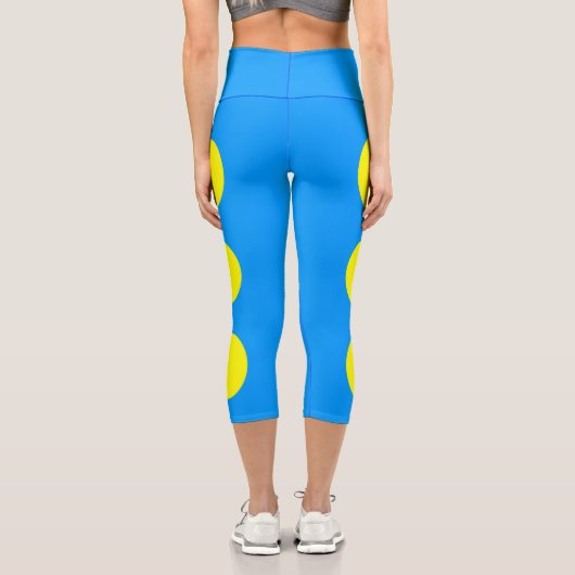 Leggings Capri Drapeau des Palaos (Verso)